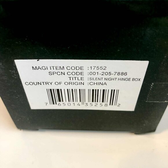NWT THOMAS KINKADE 1999 Hinged Trinket Box Ornament Silent Night Xmas Cottage II - Picture 6 of 6